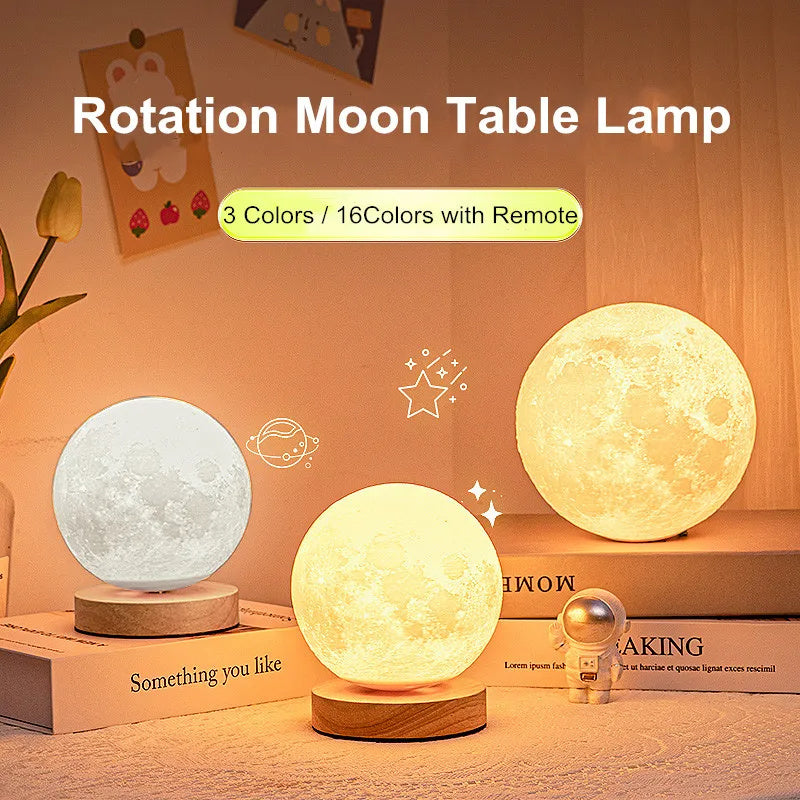 3D Levitating Moon Lamp