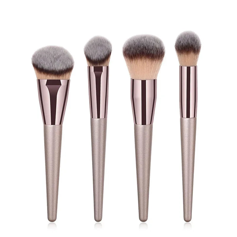 Hot Champagne Makeup Brushes Set