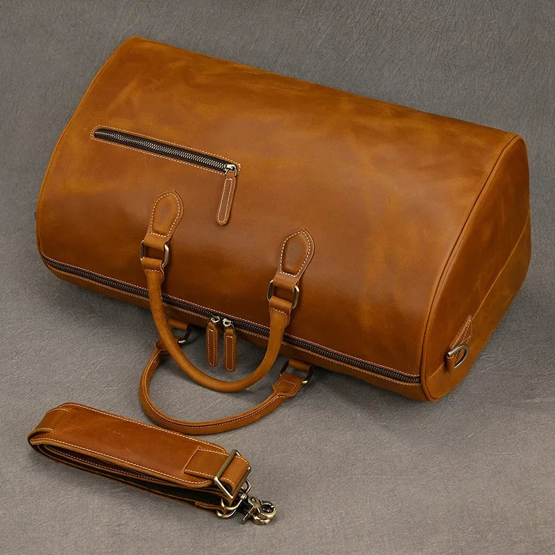 Large Size Leather Travel Bag