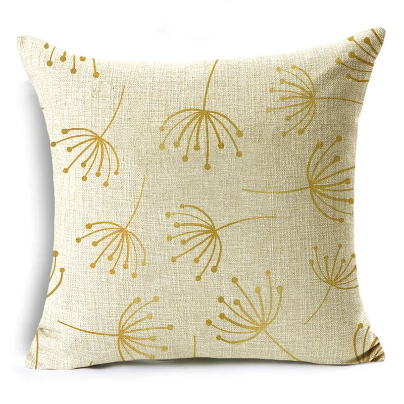 Golden Leaf cushion cover