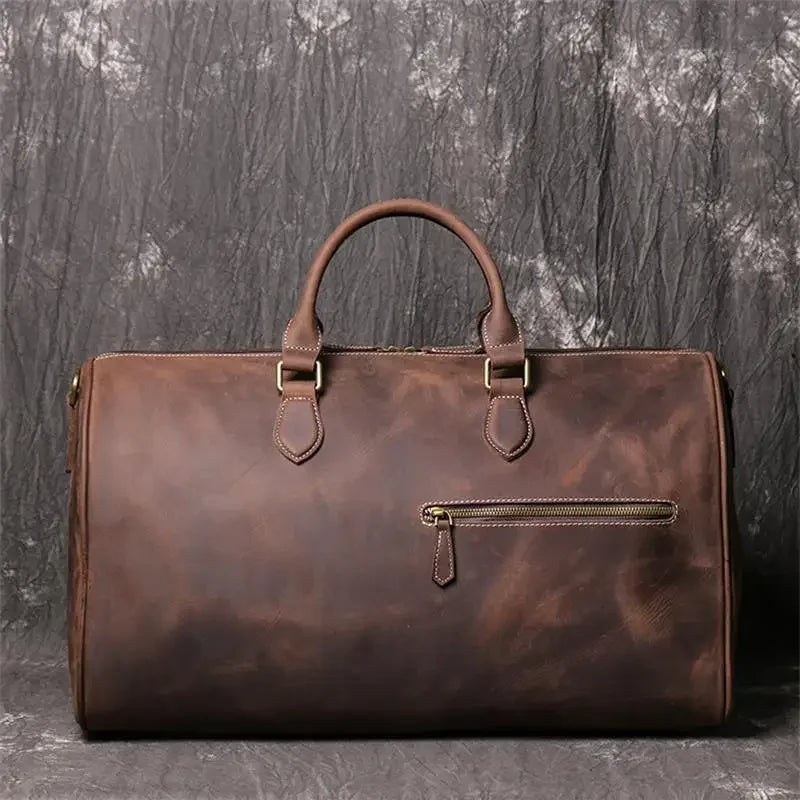 Large Size Leather Travel Bag