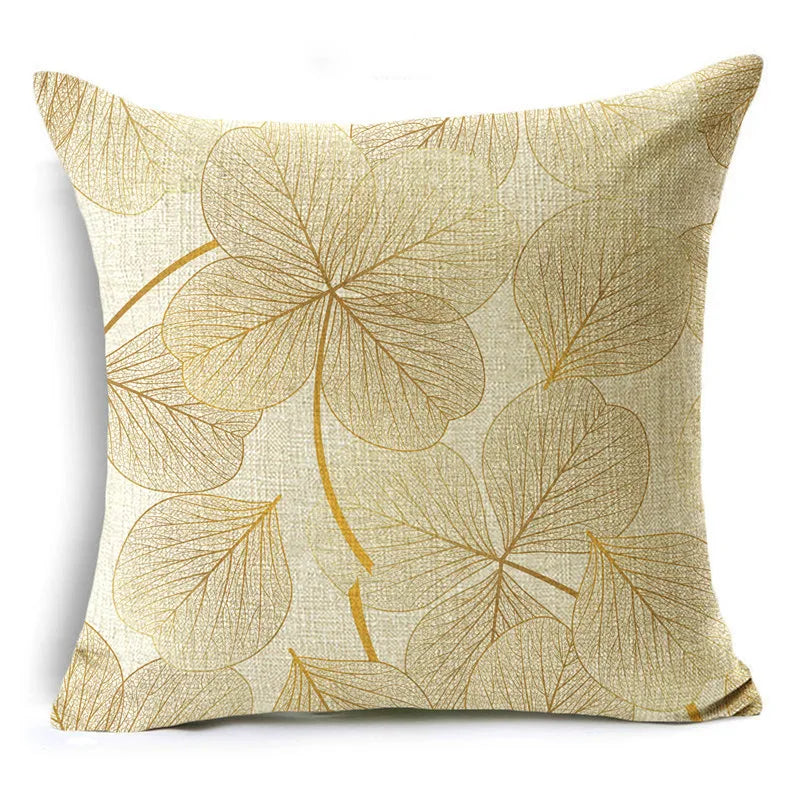 Golden Leaf cushion cover