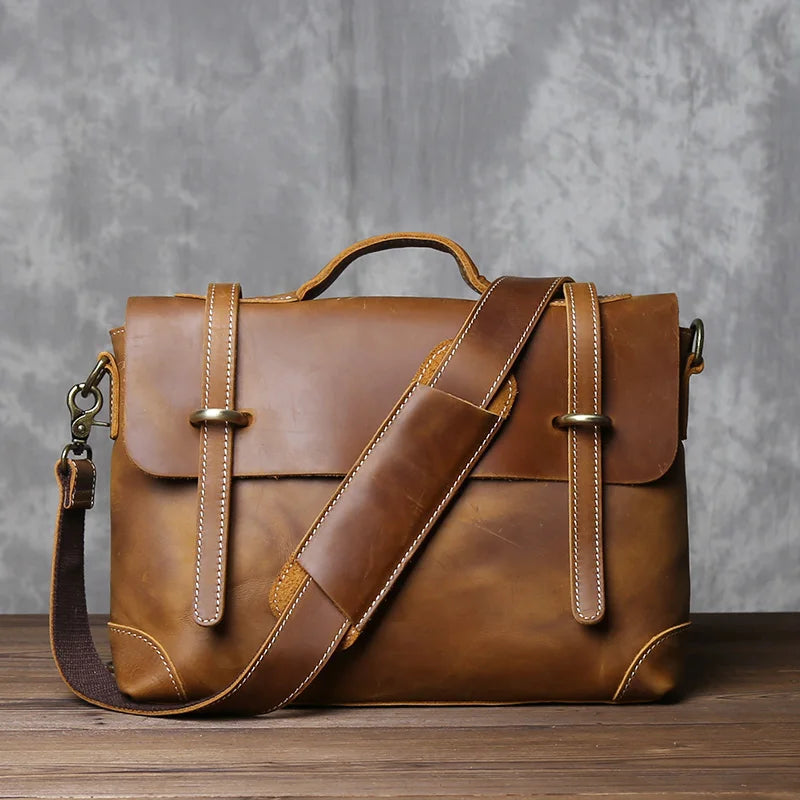 Leather Commuter Handbag