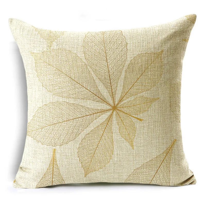 Golden Leaf cushion cover