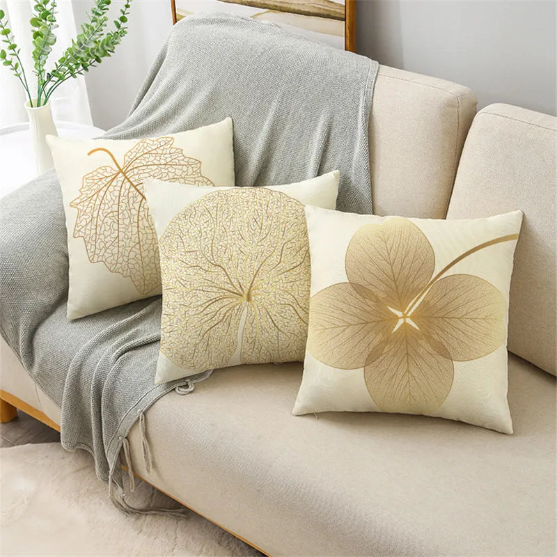 Golden Leaf cushion cover