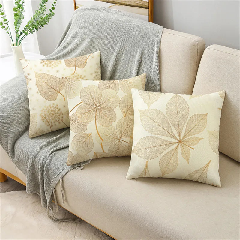 Golden Leaf cushion cover