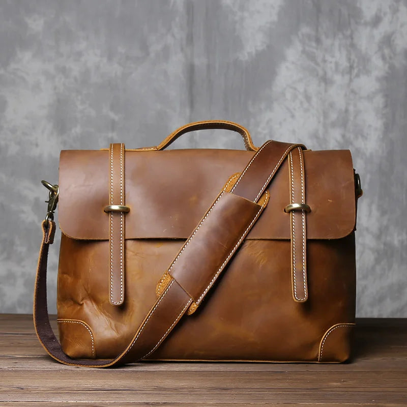 Leather Commuter Handbag