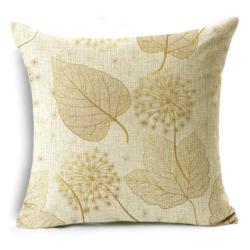 Golden Leaf cushion cover