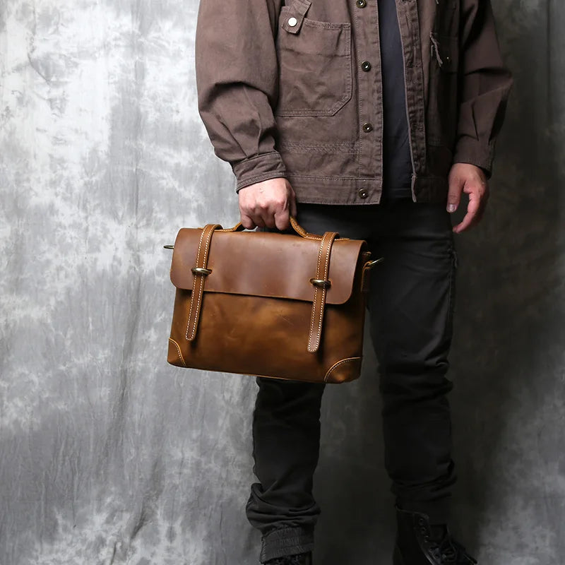 Leather Commuter Handbag