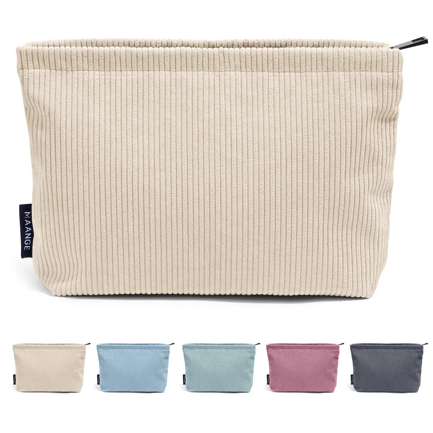 Corduroy Travel Cosmetic Bag