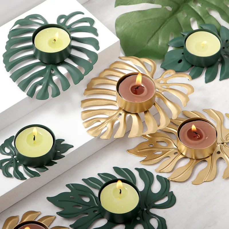 Monstera Candle Holder