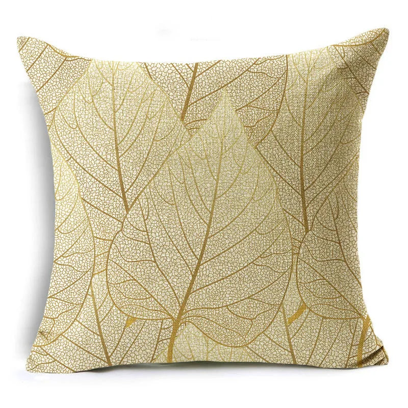 Golden Leaf cushion cover