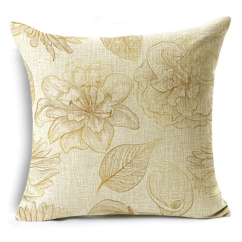 Golden Leaf cushion cover