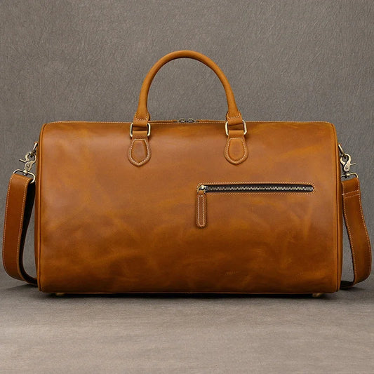 Large Size Leather Travel Bag