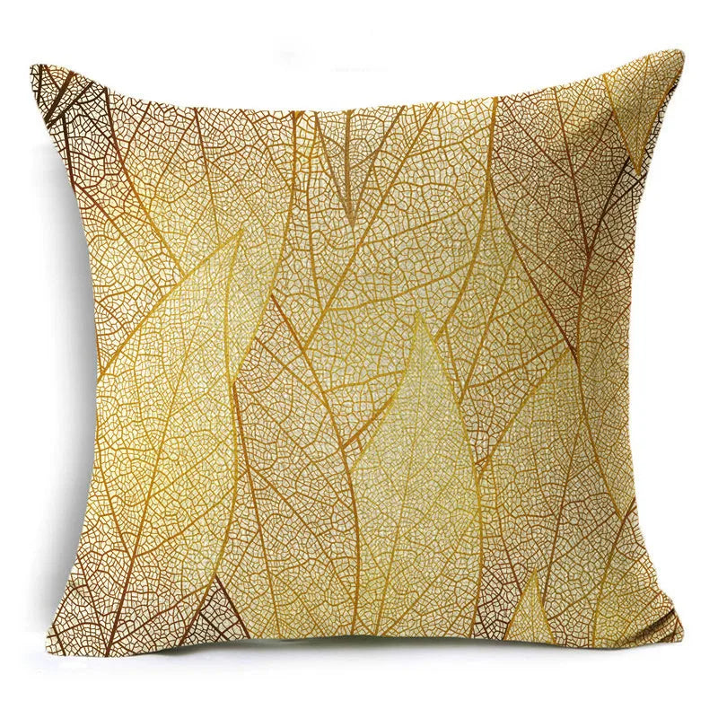 Golden Leaf cushion cover