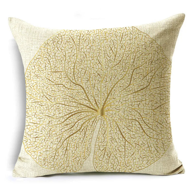 Golden Leaf cushion cover