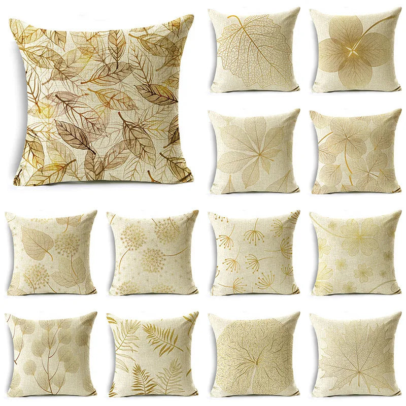 Golden Leaf cushion cover