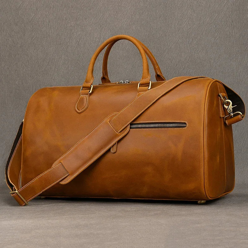 Large Size Leather Travel Bag