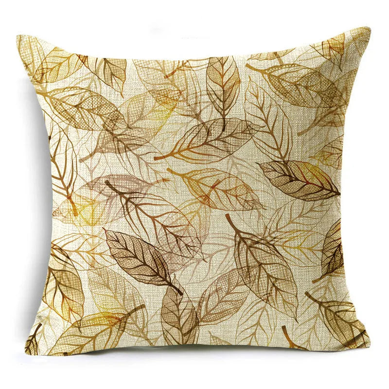 Golden Leaf cushion cover