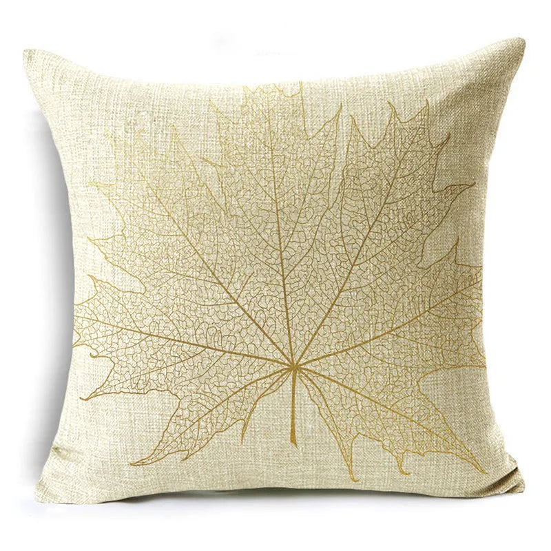 Golden Leaf cushion cover