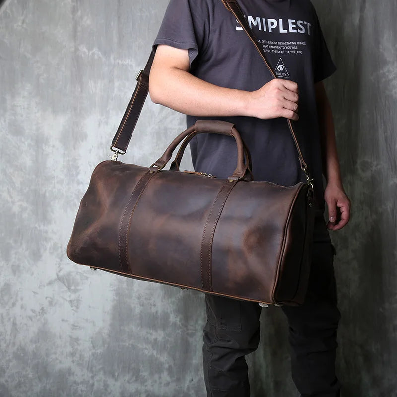 Vintage Leather Duffelbag