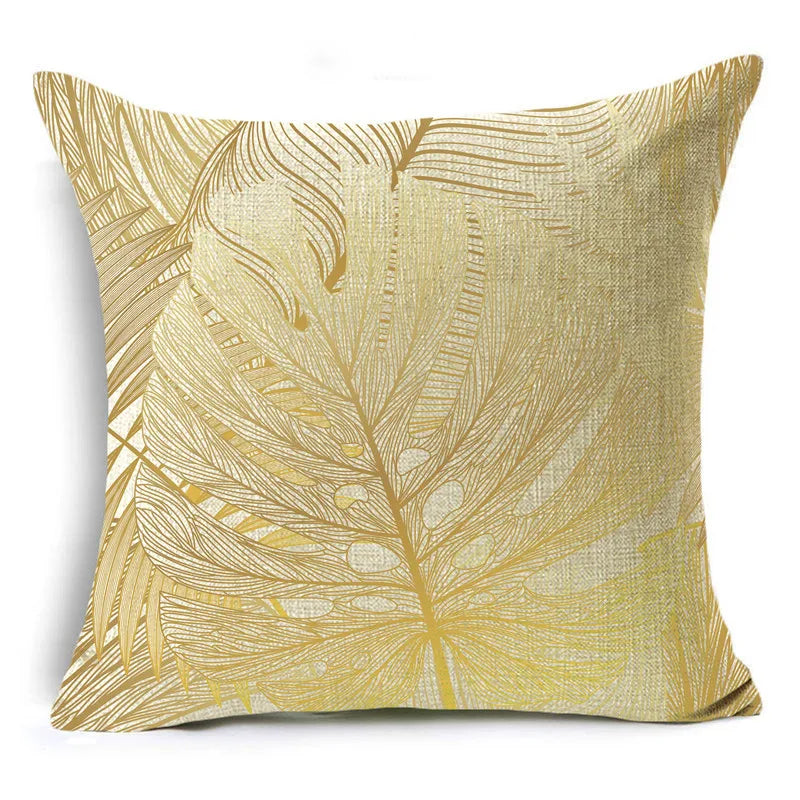 Golden Leaf cushion cover