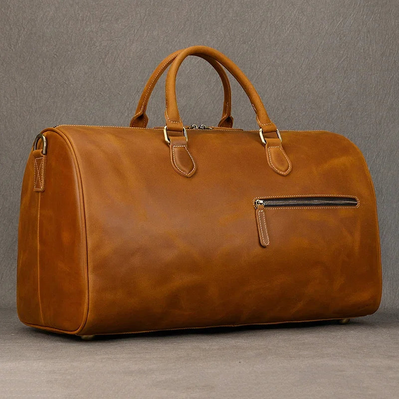 Large Size Leather Travel Bag