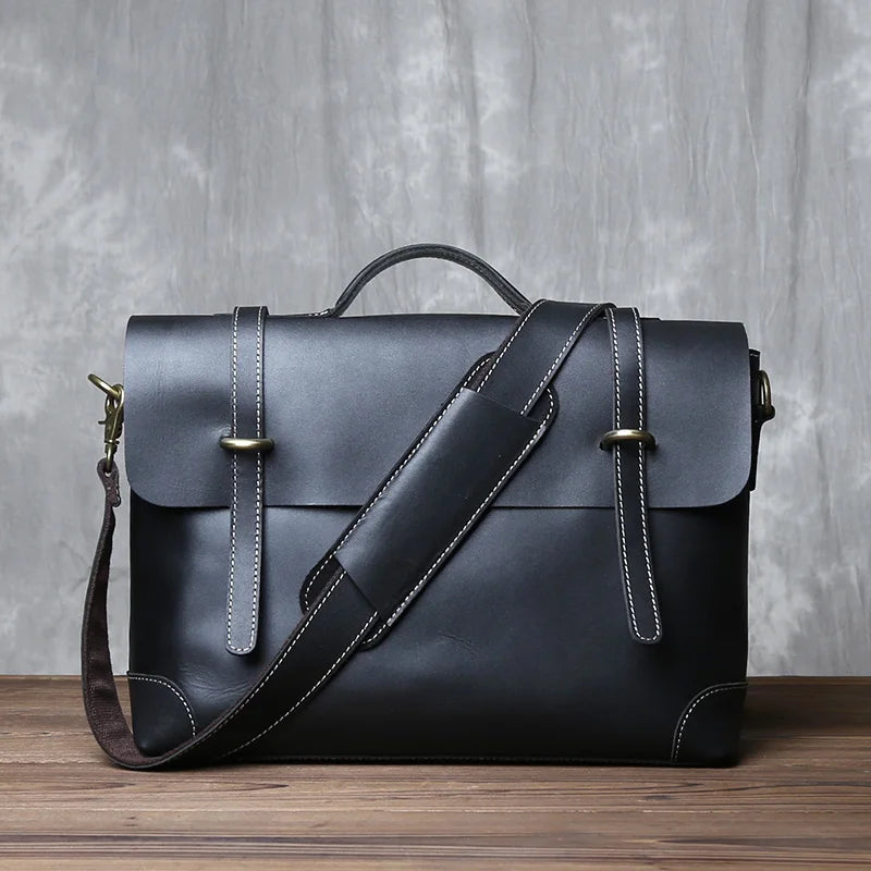 Leather Commuter Handbag