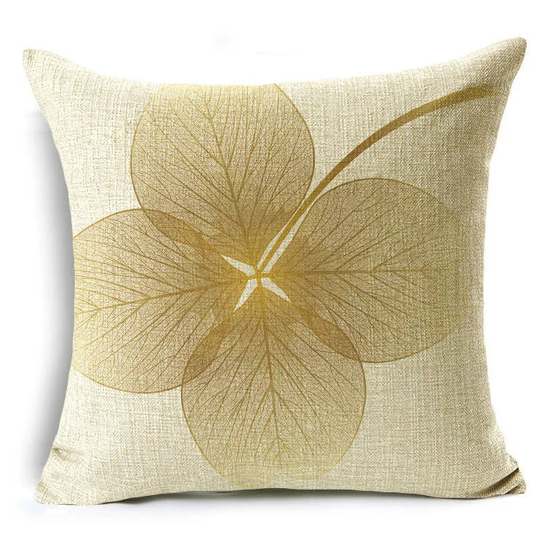 Golden Leaf cushion cover