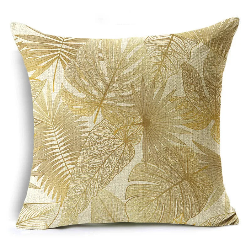 Golden Leaf cushion cover