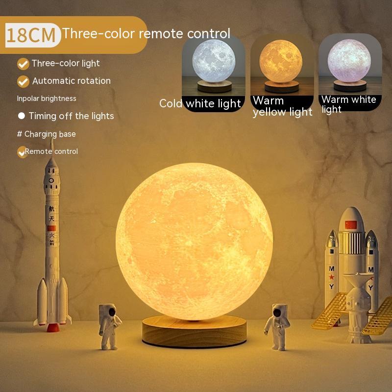 3D Levitating Moon Lamp