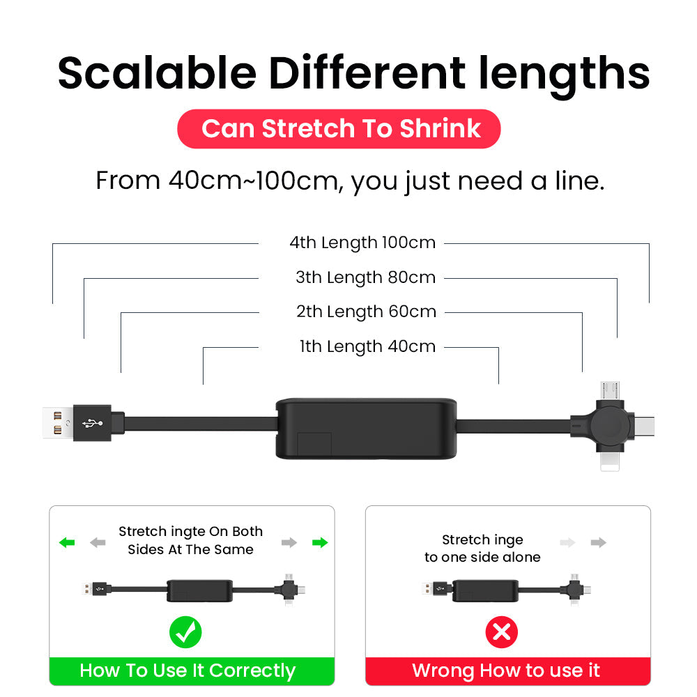 3 in 1 Charging cable